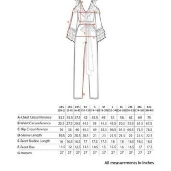 Rodarte x Universal Standards black ruffled wide leg jumpsuit Size 2XL Boho Glam - Picture 12 of 14